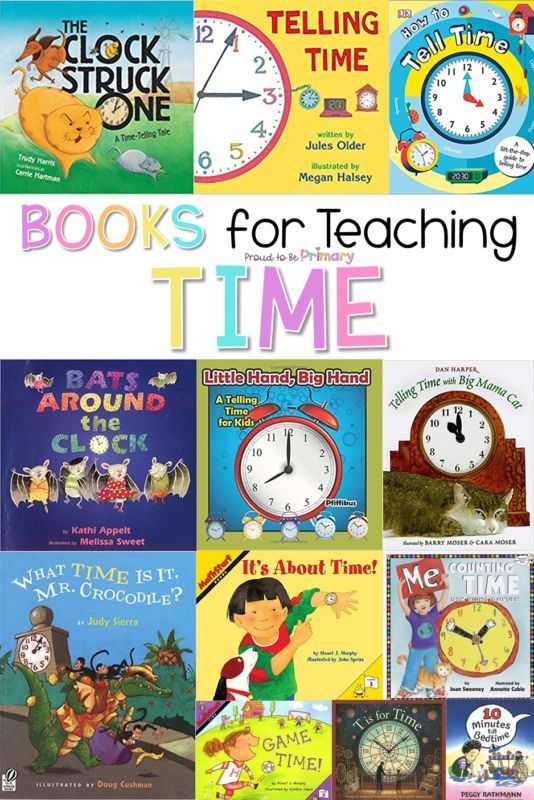 there are many books for teaching time on this page and the title is below it