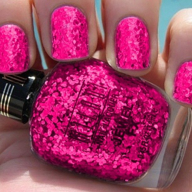 15 Pink Nail Arts You Must Have - Pretty Designs Flamingo Nails, Glitter Tips, Nails Sparkle, Pink Glitter Nails, Pink Nail Art, Pink Nail Polish, Glitter Nail Polish, Nail Swag, Ideas Nails