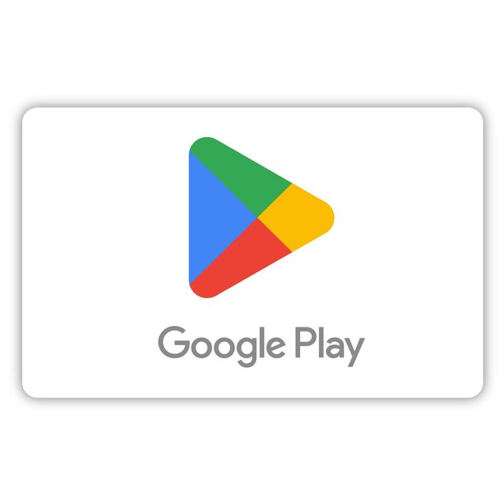 the google play logo on a white background