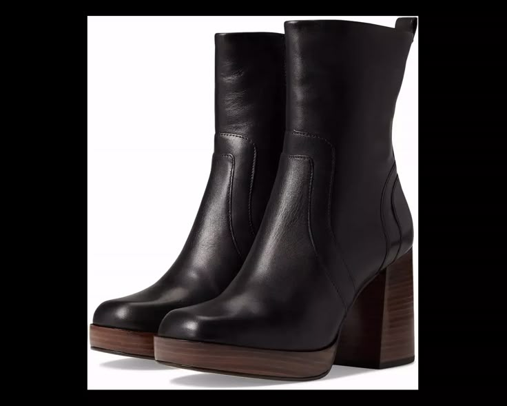 Women's Steve Madden Edson Bootie | Zappos.com Rich Girl Christmas, Heeled Ankle Boots Outfit, Girl Christmas List, Clean Girl Fits, Boots Dresses, Fall Board, Boot Heels, Boots Outfit Ankle, Emo Clothes