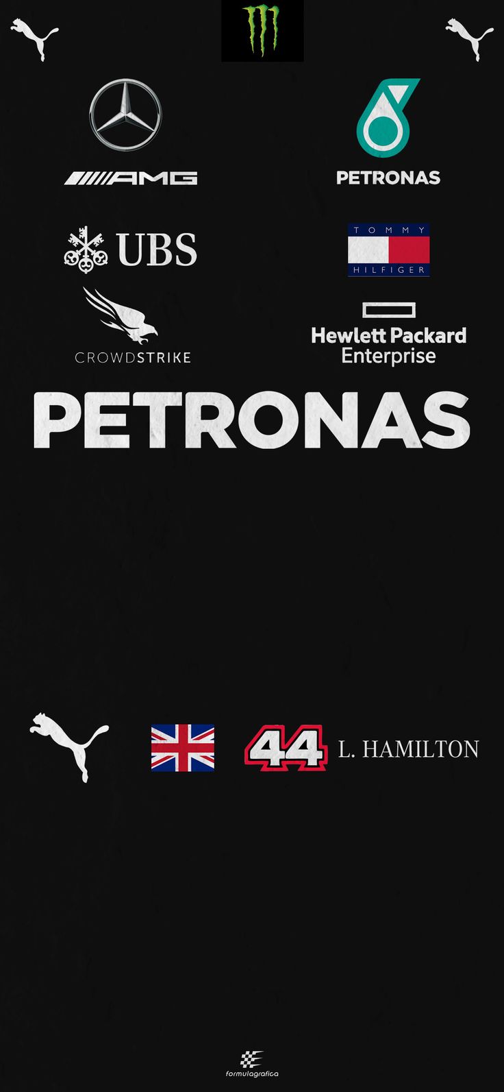 the front cover of a book with many different logos on it, including ferraris