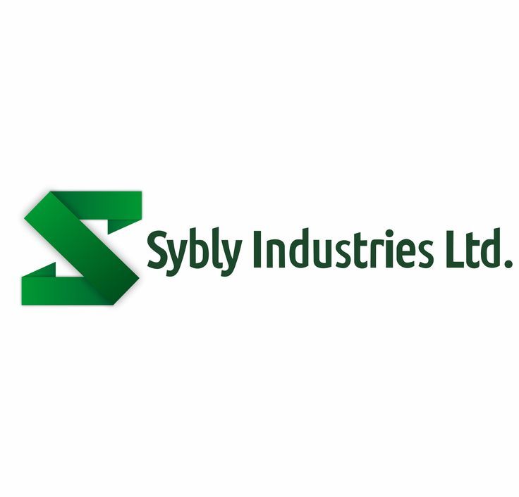 the syly industrials ltd logo is shown on a white background with green arrows