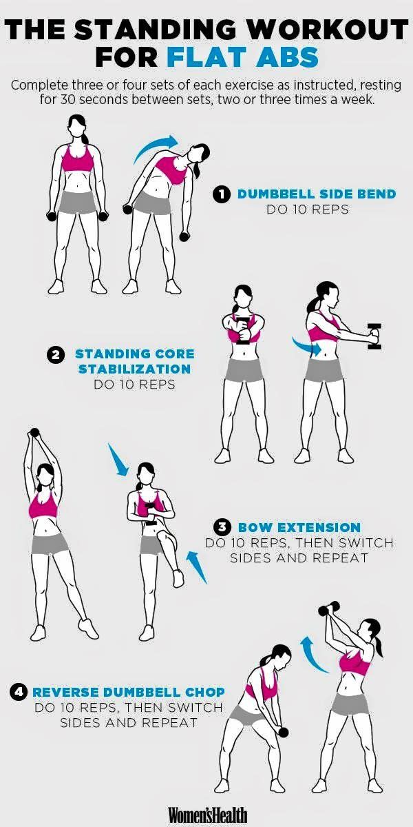 the instructions for how to do an exercise with dumbbells in russian and english