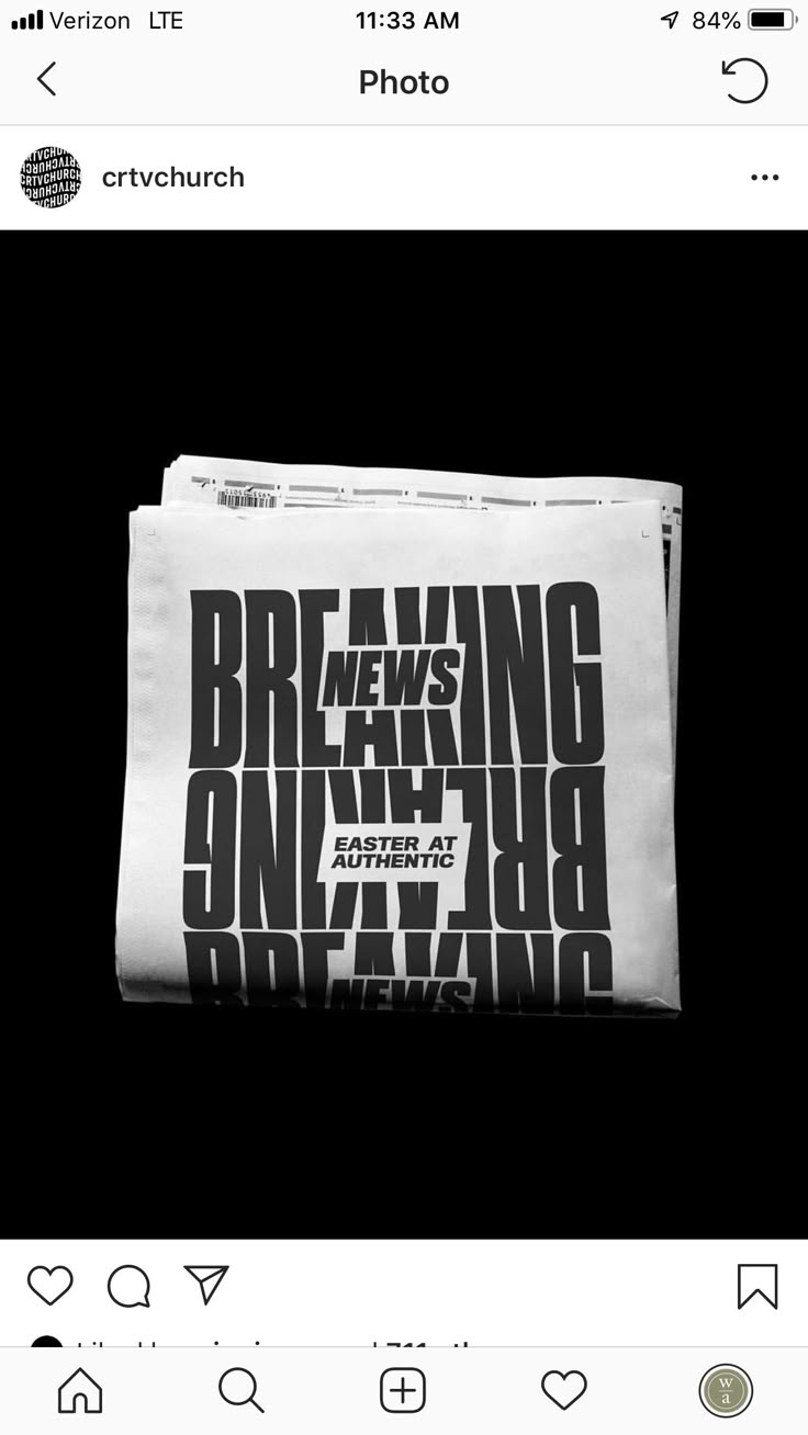 an image of a news paper with the words breaking news on it in black and white