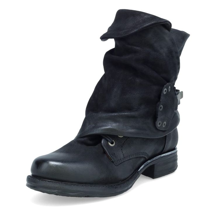 PRICES MAY VARY. Leather Upper Rubber Sole 1.25" Heel 6" Shaft Height 11" Shaft Circumference The A.S.98 Emerson stars a burnished leather overlay, secured with rivets, an O-ring, and a bold silver buckle. Asps Boots, Luxury Punk Style Moto Ankle Boots, Luxury Modern Moto Boots For Workwear, Luxury Fitted Moto Boots For Workwear, Luxury Black Edgy Moto Boots, Luxury Moto Boots For Workwear, Roll Top Boots, Grunge Boots Tall, Warrior Women Shoes