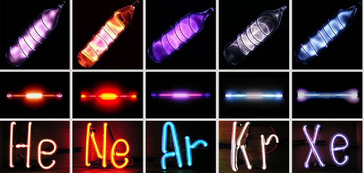 an image of different types of neon lights