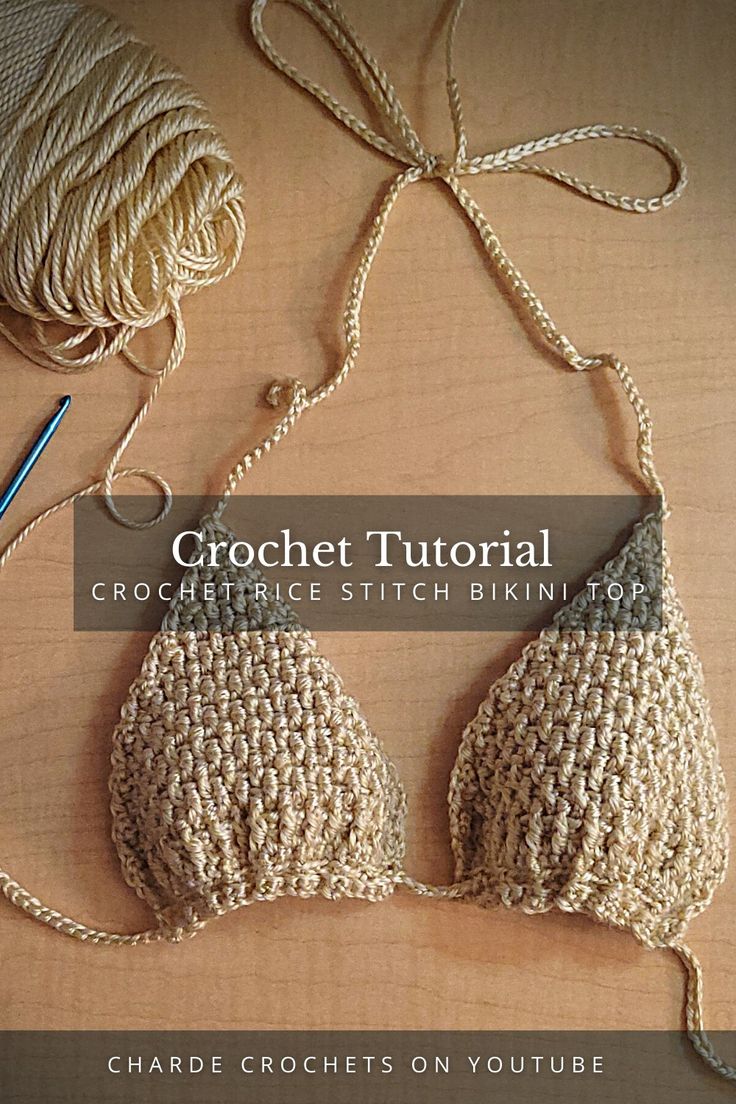 Crochet bikini top Crochet Patterns Free Tops Bikinis, Crochet Bathing Suit Tutorial, Knitting Swimsuit Bikinis, How To Knit Bikinis, Free Crochet Patterns For Bikinis, Bathing Suit Crochet Patterns Free, Crocheted Bikinis Diy, Free Crochet Bathing Suit Pattern, Swimsuit Crochet Pattern