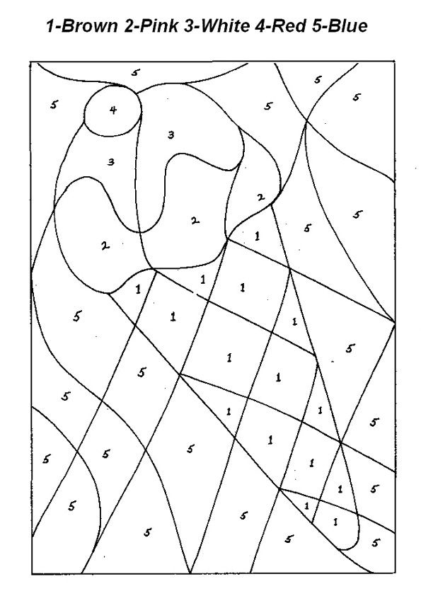 Printable Color By Number Coloring Pages