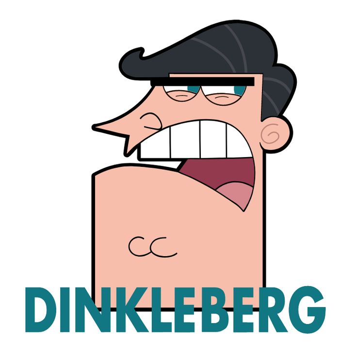 a cartoon character with his mouth open and the word dunkleberg in front of him