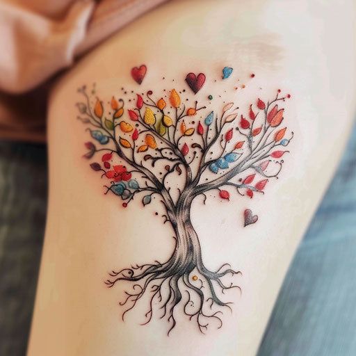 Illuminated Tree Of Life Tattoo Kit Fall Tree Tattoos For Women, Tree Of Life Dream Catcher Tattoo, Most Unique Tattoos, Tree Of Life Tattoo Feminine, Tree Tattoos For Women, Tree Of Life Tattoo Design, Unique Expressions, Tattoos For Women Flowers, Tasteful Tattoos