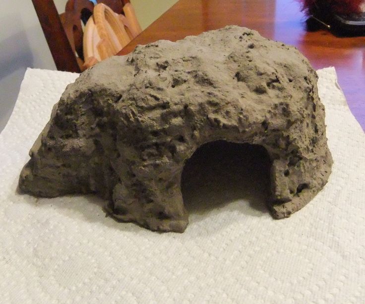 a rock like structure sitting on top of a paper towel