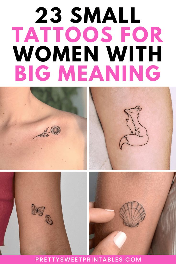 small tattoos for women with big meaning