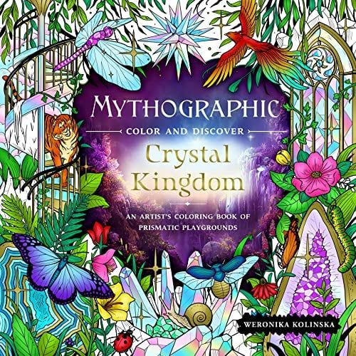 an adult coloring book with flowers and butterflies