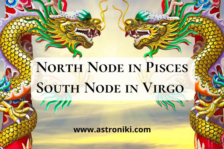 two dragon statues with the words north nope in scorpioo south side in taurus