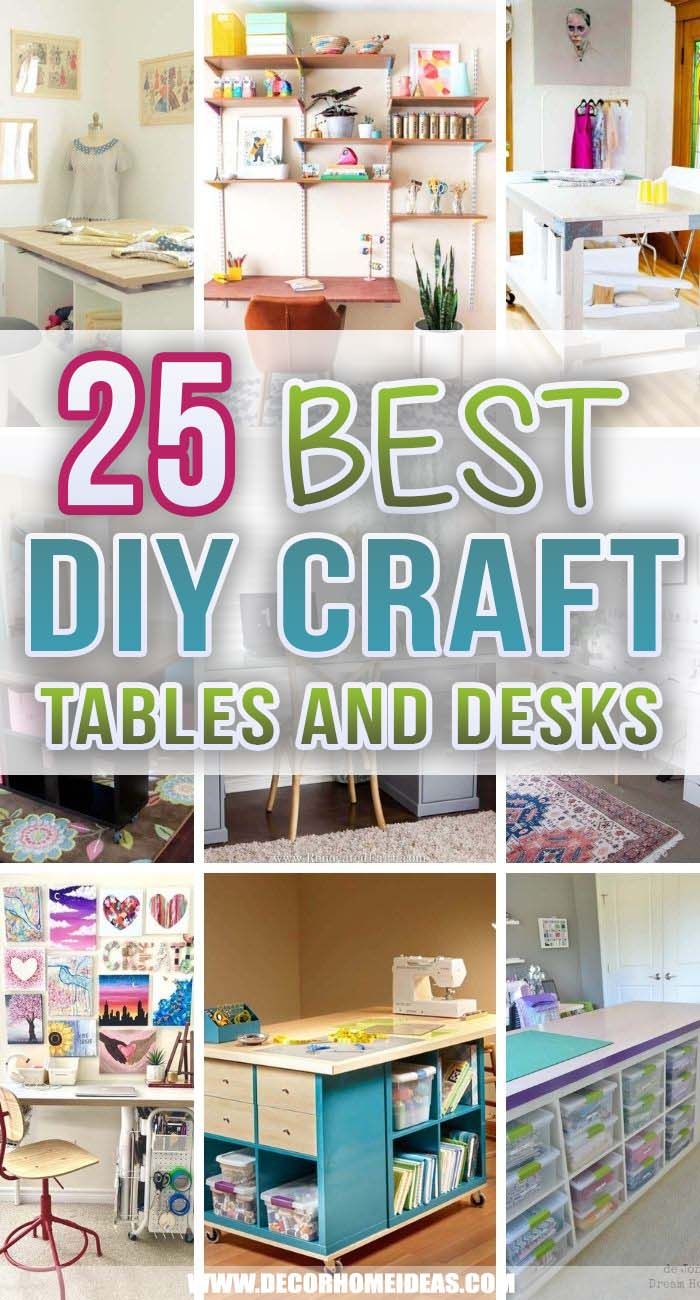 the 25 best diy craft tables and desks for kids to use in their home