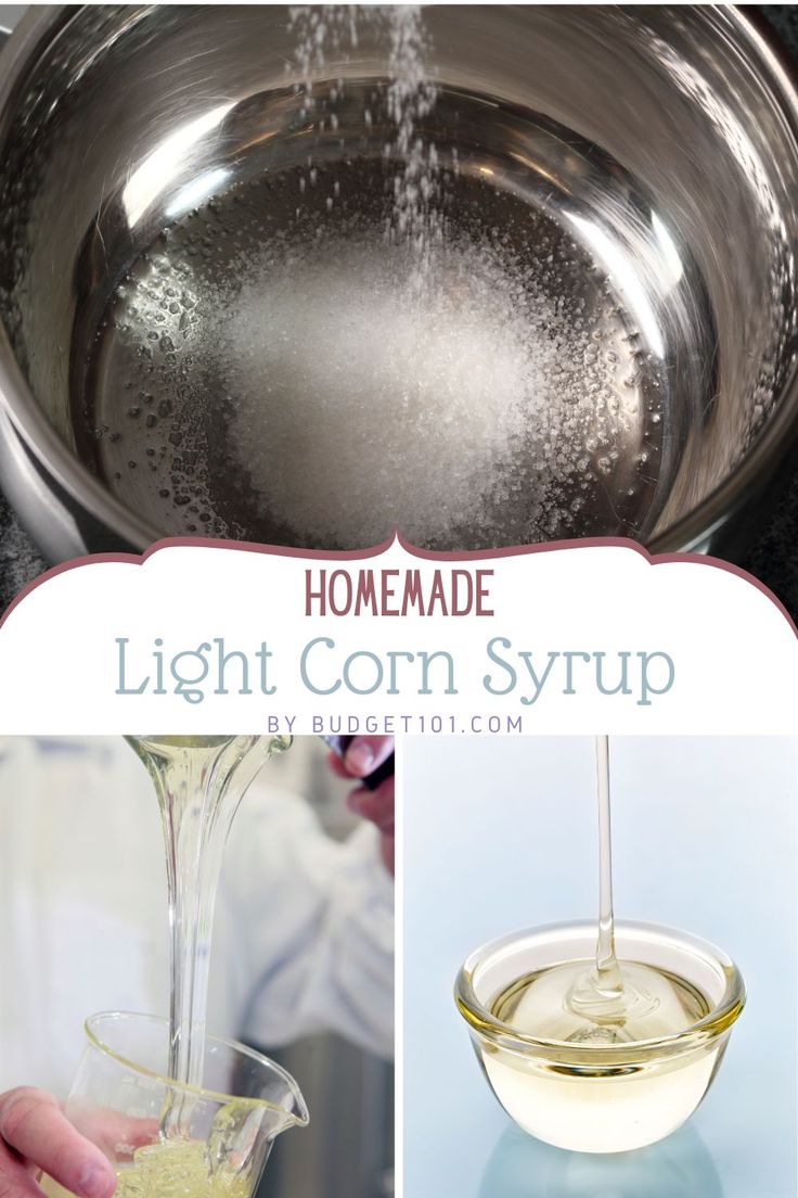 Close-up images of homemade light corn syrup being prepared, including sugar dissolving in water and the final syrup being poured into a glass jar. Perfect for baking or candy-making recipes. Substitute For Corn Syrup How To Make, Light Corn Syrup Substitute, How To Make Karo Syrup, Divinity Candy No Corn Syrup, How To Make Corn Syrup At Home, Homemade Karo Syrup, Dark Corn Syrup Recipes, Light Corn Syrup Recipes, How To Make Corn Syrup