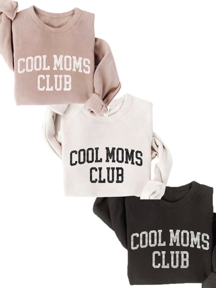 PREORDER TODAY Cool moms club graphic sweatshirt unisex fleece pullover relaxed fit. -Spun from plush sponge fleece fabric -Remarkably soft unisex pullover -Crewneck sweatshirt lends itself to daily wear and year-round layering. -Featuring ribbed cuffs and waistband, a crew neck, and fashion-forward fleece fabrication. Made in the USA Comfortable Fleece Sweats With Letter Print, Cozy French Terry Sweatshirt With Letter Print, Trendy Fleece Sweatshirt With Letter Print, Comfy Fleece Sweatshirt With Letter Print, Trendy Soft-washed French Terry Sweatshirt, Cool Moms Club, Club Sweatshirts, Pajama Romper, Moms Club