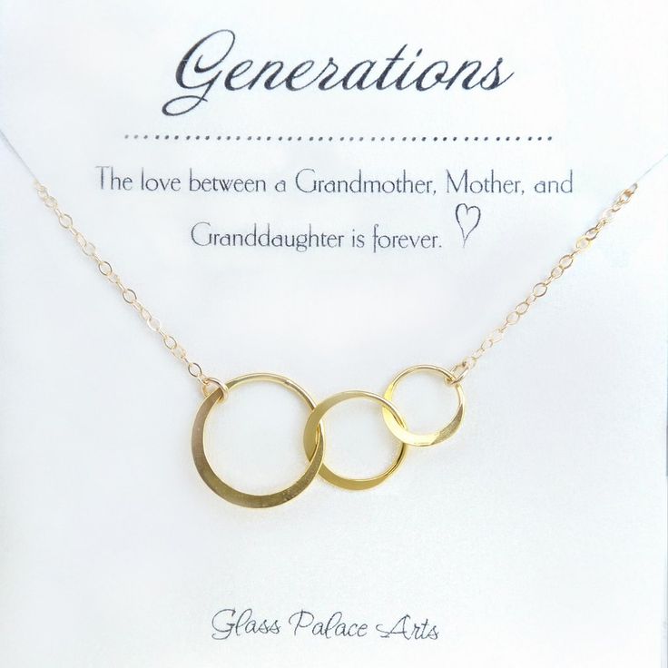 Three Generations Necklace - Grandma Mother Daughter Necklace Daughter Necklaces, Mrs Necklace, Neck Necklace, Elephant Charm Necklace, Floating Diamond Necklace, Grandmother Jewelry, Real Diamond Necklace, Lucky Charm Necklace, Dainty Diamond Necklace