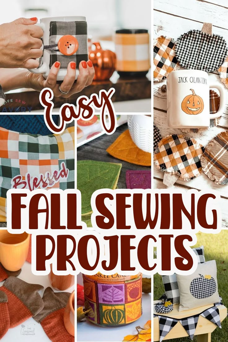 easy fall sewing projects that are perfect for beginners to make and sell on etsy