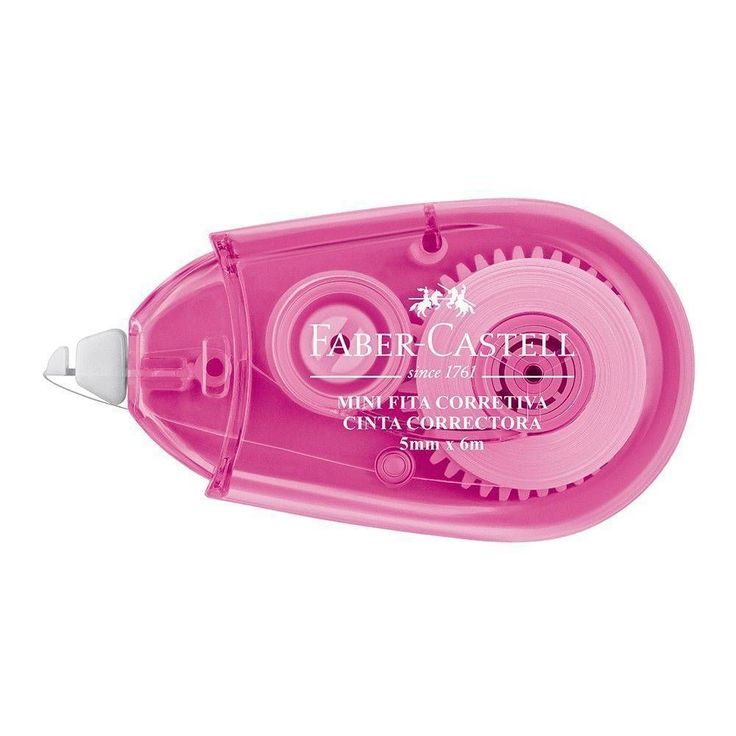 a pink plastic object with two holes in the front and one hole on the back