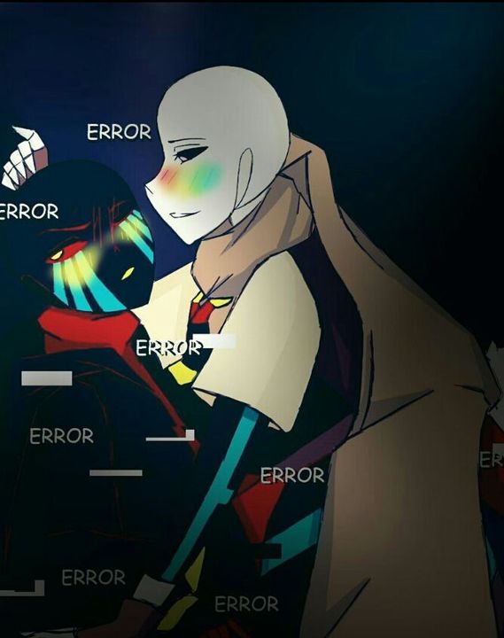 an animated image of two people standing next to each other with the words error on them