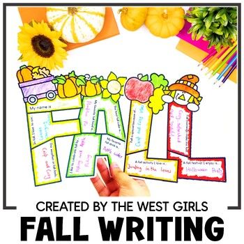 the fall writing activity is fun for kids to practice their handwriting and spelling skills with