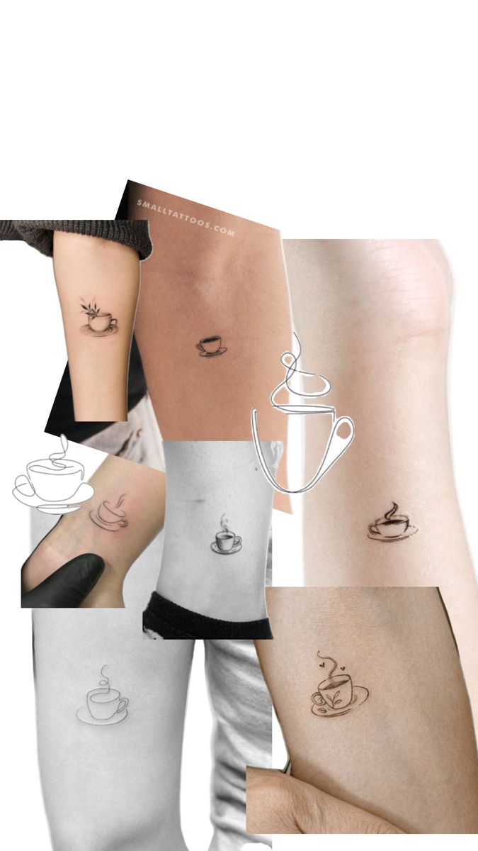 some tattoos are shown on the back of someone's legs and leggings