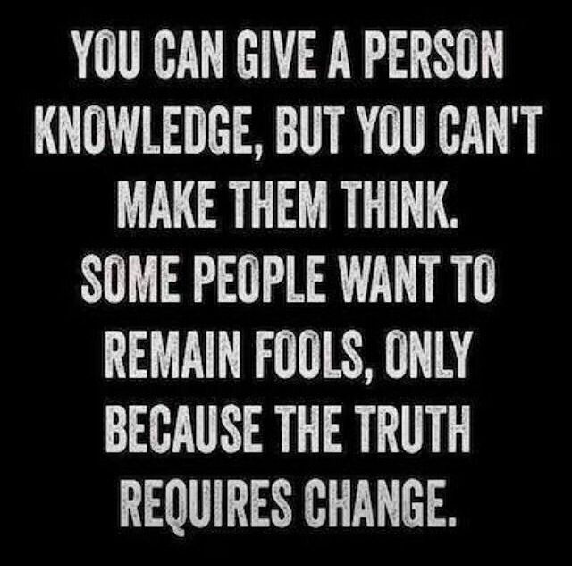 a quote from tony a gaskins jr that reads, you can give a person knowledge, but you can't make them think some people want to remain