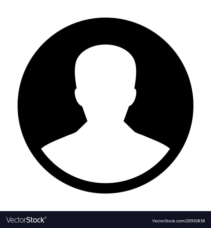 a man's avatar in a black circle