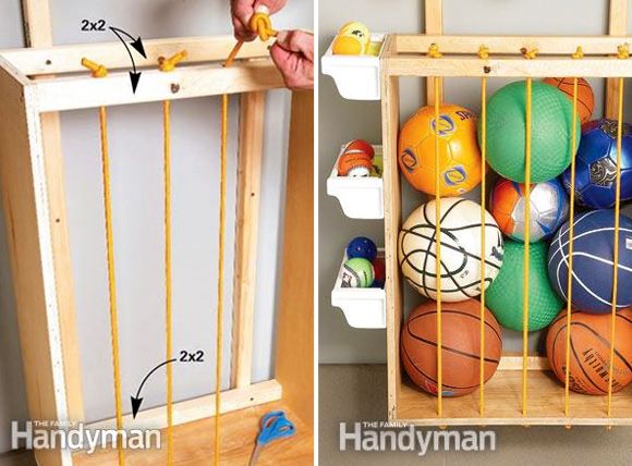 two pictures side by side one with basketballs and the other with balls in it