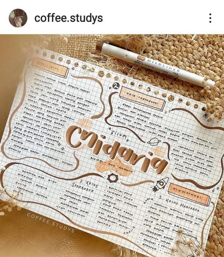 the coffee study book is open and ready to be filled with notes, words, and pictures