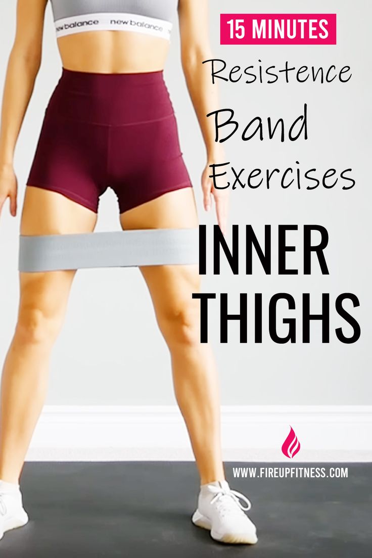 15-Minute Resistance Band Exercises for Inner Thigh 🔥 Band Legs Workout, Leg Exercise With Resistance Bands, Leg Band Workout Inner Thigh, Exercise Bands Glutes, Inner Thigh Band Exercises, Inner Thigh Resistance Band Workout, Upper Inner Thigh Fat Workout, Inner Thigh Band Workout, Leg Thinning Exercises