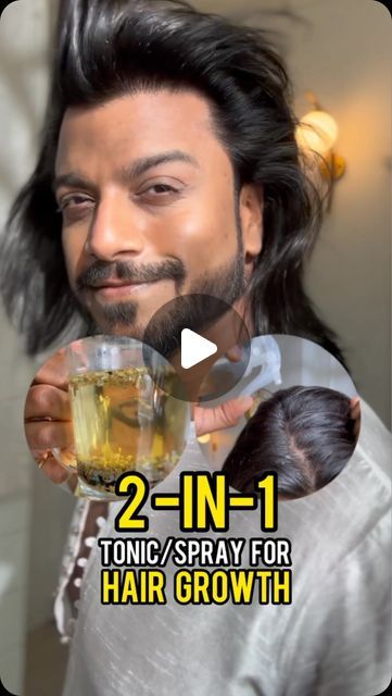 Rohit Bose on Instagram: "#NotAndAd 2-in-1 homemade hair growth tonic that you can drink and spray! ✨❤️

Say goodbye to hair loss and hello to luscious locks with this magical seed mix:

- Kalaunji (Nigella Seeds): Stimulates hair growth, improves scalp health, and reduces inflammation.
- Methi (Fenugreek Seeds): Enhances hair strength, promotes hair growth, and reduces dandruff.
- Dhaniya Seeds (Coriander Seeds): Nourishes hair follicles, improves hair texture, and promotes hair growth.
- Saunf (Fennel): Improves hair thickness, reduces hair fall, and promotes healthy hair growth.
- Jeera (Cumin Seeds): Stimulates hair growth, improves scalp health, and reduces inflammation.
-Flaxseed: Rich in omega-3 fatty acids, promotes hair growth, improves hair texture, and reduces inflammation.

To Hair Growth Tonic Homemade, Hair Growth Drinks, Homemade Hair Growth, Hair Growth Tonic, Hair Thickness, Hair Toner, Homemade Hair, Reduce Hair Fall, Nigella Seeds