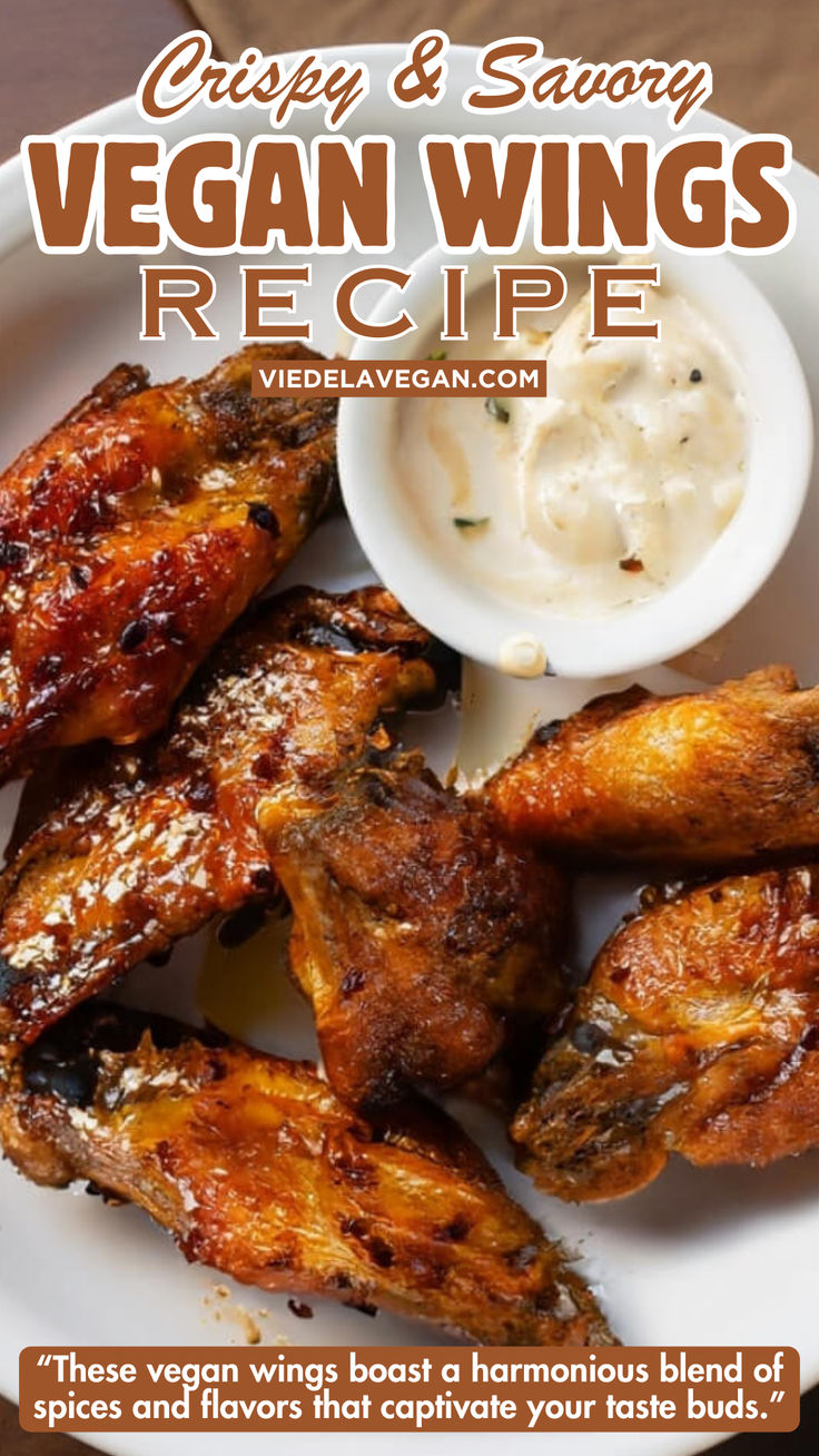 Vegan Wings Recipe Vegan Honey Chicken, Meatless Meat Recipes, Vegan Hot Wings, Vegan Chicken Wings Recipe, Vegan Wings Recipe, Fun Vegan Dinners, Best Vegetarian Meals, Easy Vegan Food Recipes, Fun Vegan Recipes