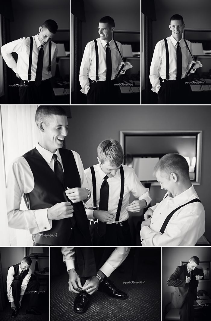 black and white photos of men tying ties