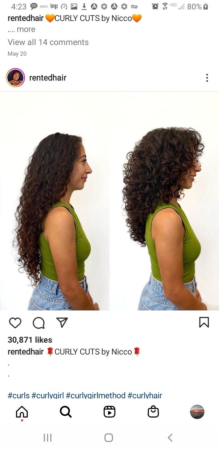 Long Curl Haircut, Mid Curly Haircuts, Haircuts For 3a Hair, Oval Curly Haircuts, Curly Cut Layers, U Shaped Haircut Curly Hair, Curl Haircuts For Women, 3b Curly Hair Layers, Curly Cut Long Layers