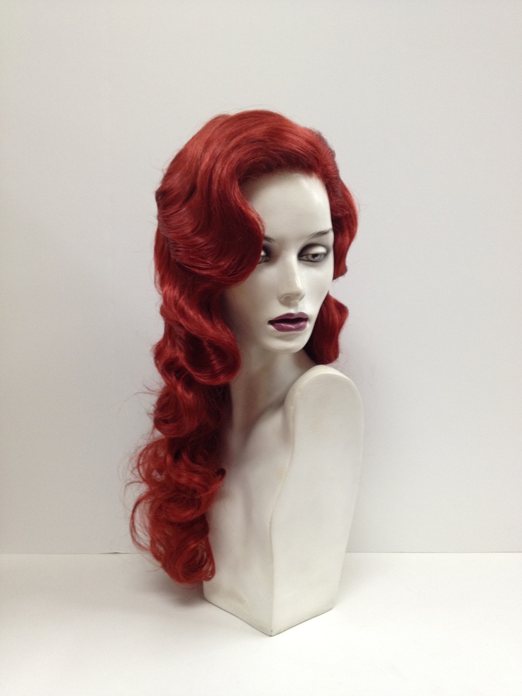 Finger Wave Long Hair Finger Wave Long Hair, 20s Wig, Finger Waves Long Hair, Wavy Weave Hairstyles, Kathleen Robertson, Dark Hair Dye, Drag Ideas, Hair Aesthetics, Red Hairstyles