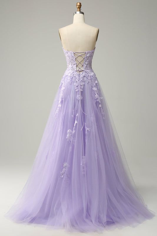 Tulle Pattern, Evening Dress Long, Purple Prom, Prom Dresses Elegant, Tulle Evening Dress, Purple Prom Dress, Dresses Formal Elegant, Prom Dress Inspiration, Sleeveless Dresses