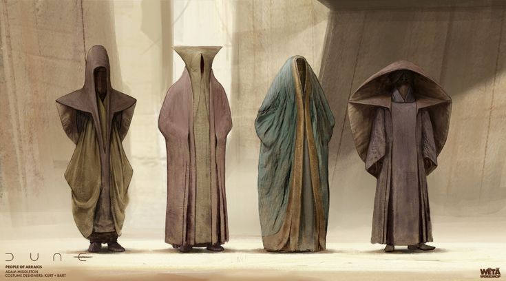 Dune Characters, Dune Art, Futuristic Art, City Architecture, 판타지 아트, Clothing Design, Fantasy Fashion, Cloak, Costume Design