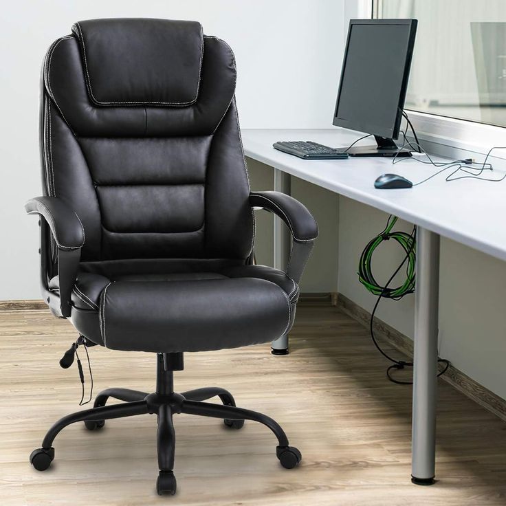 Office Chair Scandinavian Office, Office Chair Accessories, Chair Massage, Space Saving Desk, Chic Desk, Tall Chairs, Rolling Chair, Ergonomic Desk Chair, Minimalist Desk