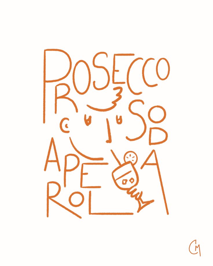 an orange and white poster with the words roseco on it