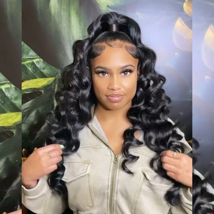 BAISI 10A 13X4 Lace Frontal Wig Human Hair Wig – BAISI HAIR Sleek Ponytail Hairstyles, Hair Care Oil, Quick Weave Hairstyles, 360 Lace Wig, Wig Human Hair, Hair Ponytail Styles, Ponytail Styles, Frontal Wig, Human Hair Wig