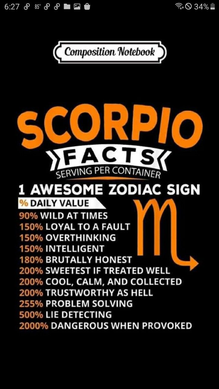 the scorpio fact is displayed in this screenshot