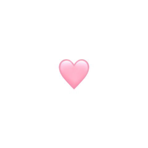 a pink heart on a white background