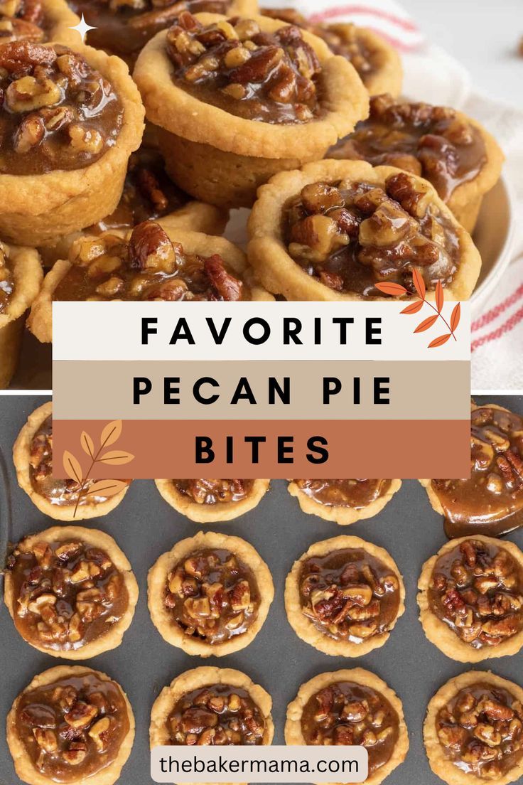 This is the best Pecan Pie Bites recipe for Thanksgiving! The pie crust is buttery, the pecan pie filling is sweet and the pecans are plentiful! Make these darling pecan pie bites in a mini muffin tin. Your guests will love these bite-sized pies. They are great for a Thanksgiving dessert bar. Thanksgiving Dessert Bar, Thanksgiving Desserts Bars, Handheld Desserts, Pecan Pie Bites, Best Pecan Pie, Pecan Pie Filling, Pie Bites, Potato Skins, Mini Pies