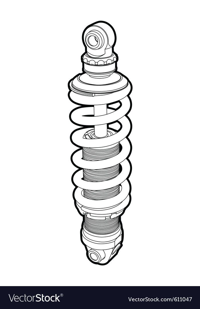 a drawing of a spring on a white background