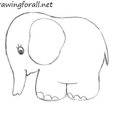 an elephant is shown with the words drawing for all net