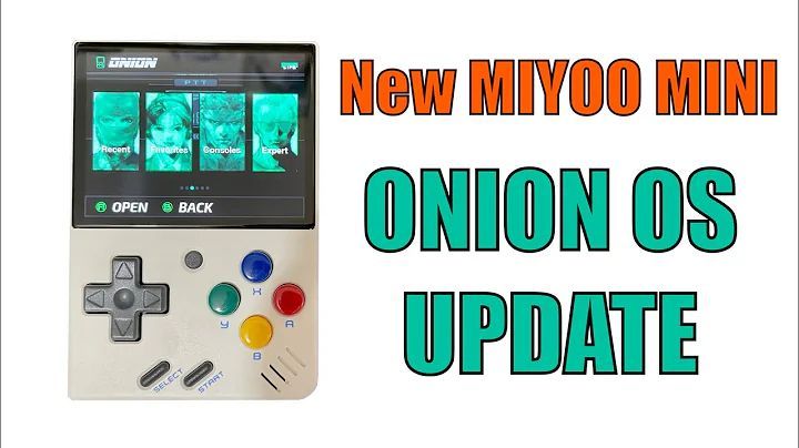 an old video game console with the words new miyoo mini on it