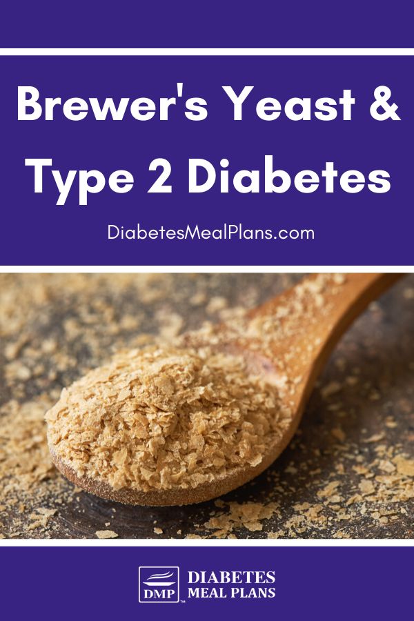 a spoon full of type 2 diabets with the title, brewer's yeast & type 2 diabets