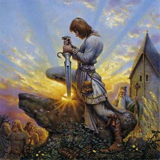 Lost in America: No Round Table Or Wrenching Sword From Stone In Ou... Arthurian Art, Art Messages, Rei Arthur, King Arthur Legend, Mists Of Avalon, Roi Arthur, Arthurian Legend, Ancient Celts, Legends And Myths